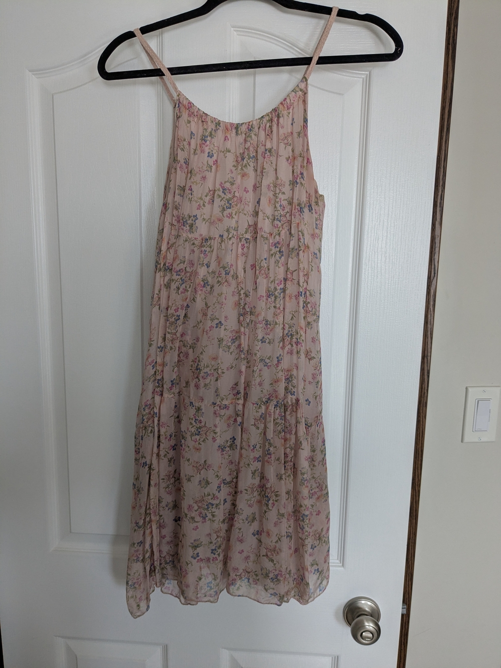 Italian Silk Pink Floral Summer Dress